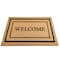 First Concept First Concept 18 in. W X 30 in. L Black/Brown Welcome Coir Door Mat FC-72024 - alternate 2